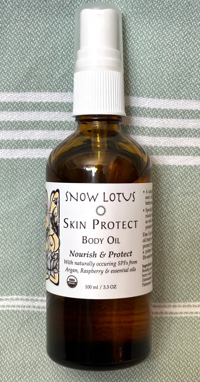 100肌膚保護身體油